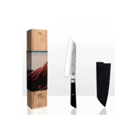 couteau santoku bunka kotai - type couteau de chef japonais - lame 17 cm kt-sg-002b